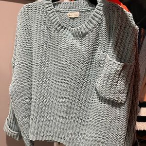 Blue oversized sweater